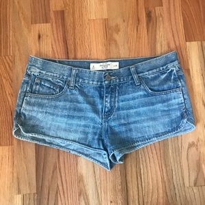 Abercrombie light denim shorts